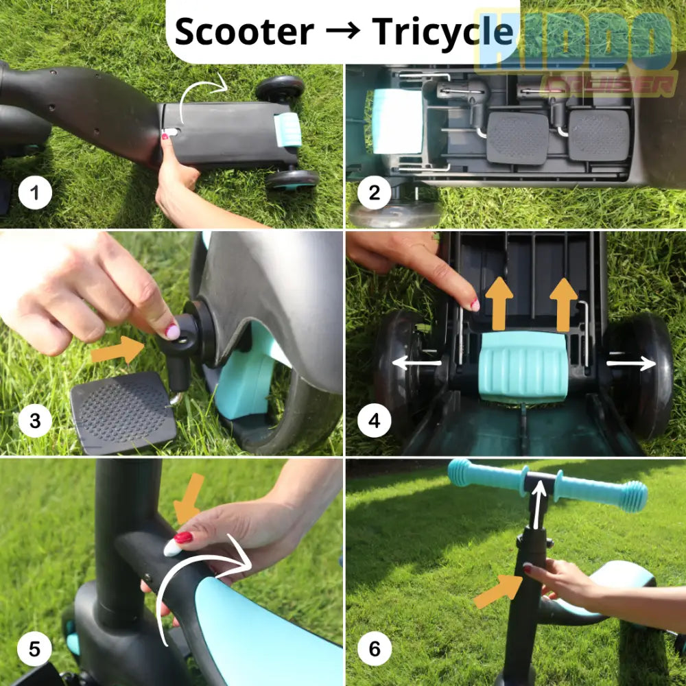 3 in 1 Kids Convertible Scooter
