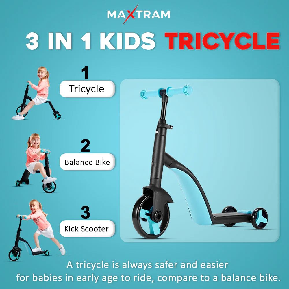 3 in 1 Kids Convertible Scooter