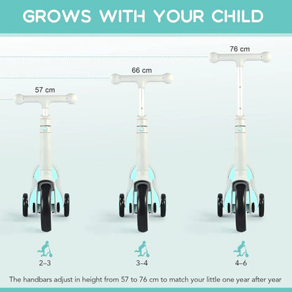 3 in 1 Kids Convertible Scooter