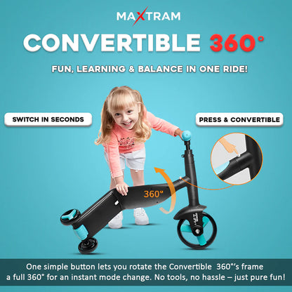 3 in 1 Kids Convertible Scooter