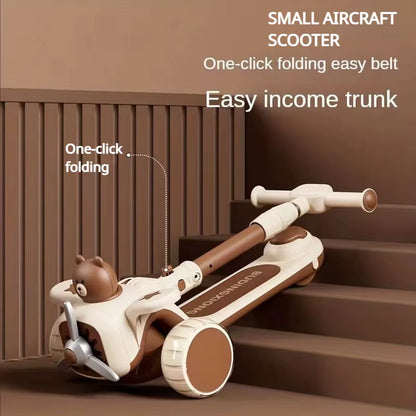 3 in 1 Kids Convertible Scooter Push