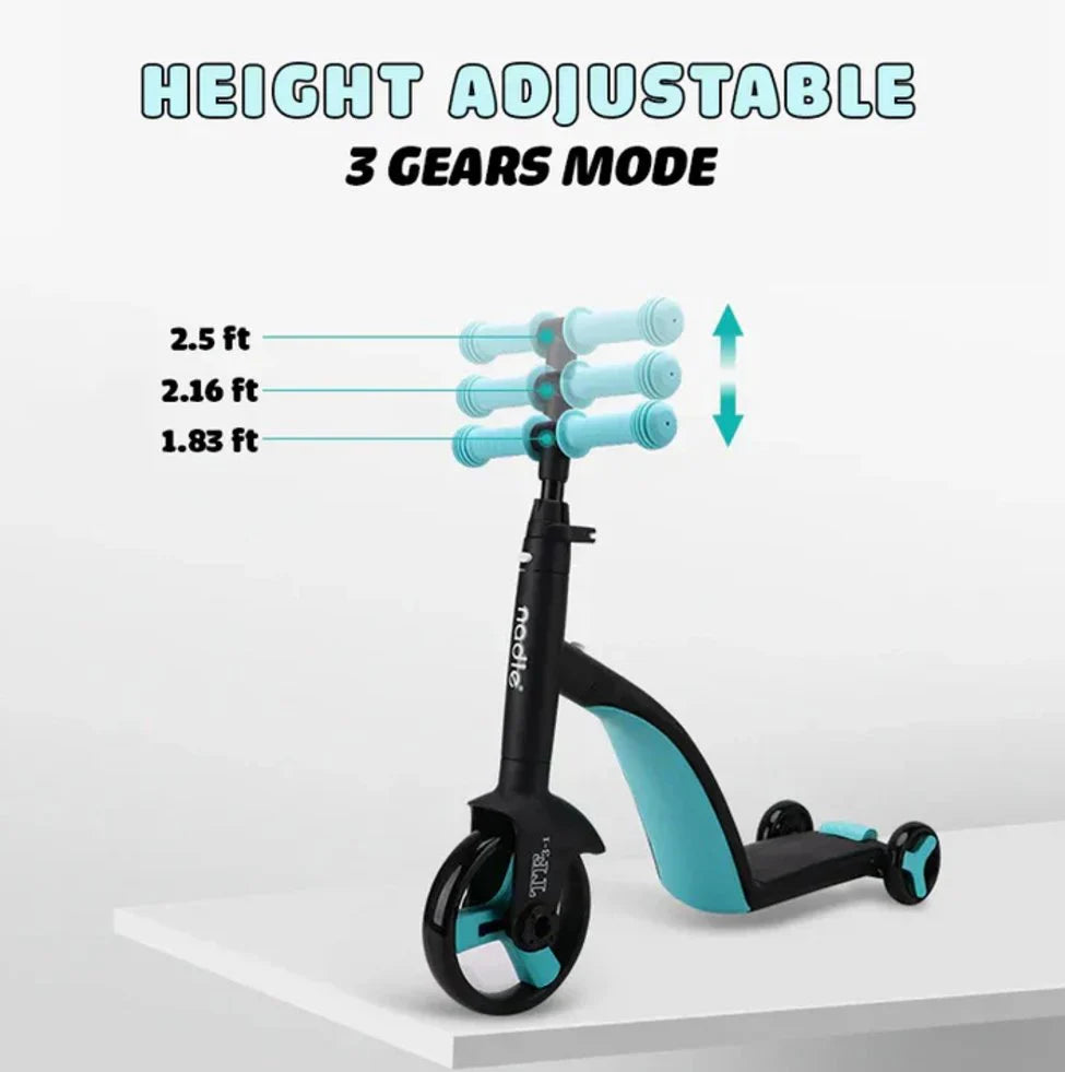 3 in 1 Kids Convertible Scooter