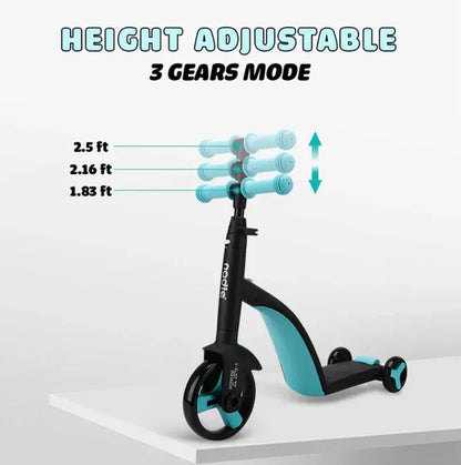3 in 1 Kids Convertible Scooter